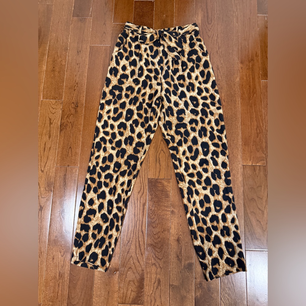 Cheetah Print Pants — Size XS